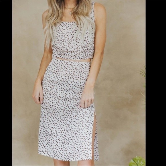 Kittenish Cici Animal Print Two Piece Set - Picture 2 of 13